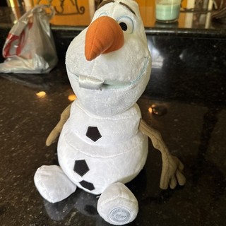 Authentic Disney Store Frozen Olaf Stuffy Stuffed Animal Snowman Plushie Plush