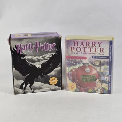 Harry Potter Audiobook Philosophers Stone Prisoner Azkaban Stephen Fry Cassette - Image 1 of 4