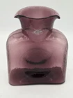 Blenko Amethyst Purple Glass Water Jug/Pitcher Double Spout 8" Tall