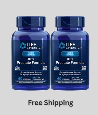 2X Life Extension Ultra Prostate Formula (60 softgels) - New & Free Shipping