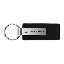 , INC Officially Licensed Black Leather Key Chain for Honda Accord
