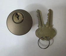 Ilco Unican Brass Mortise Cylinder 1-1/8" RA Keyway 7185RA1-46-KA2 w/ 2 Keys