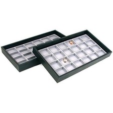 2 24 Slot Jewelry Display Insert Travel Tray