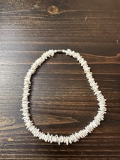 Vintage Puka Shell Necklace 16  Barrel Clasp