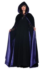 63" Deluxe Velvet and Satin Cape Adult Costume Accessory Purple