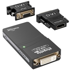 USB 2.0 to HDMI, DVI, or VGA I Multi-Monitor External Video Graphics Card Ada...