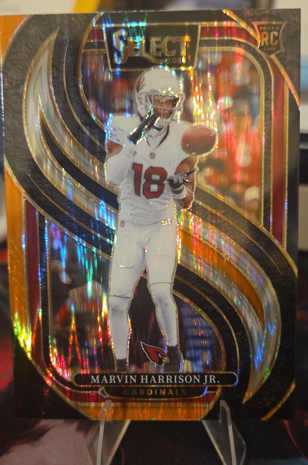 2024 Panini Select - Premier Level Marvin Harrison Jr. #115 Black & Orange Shock