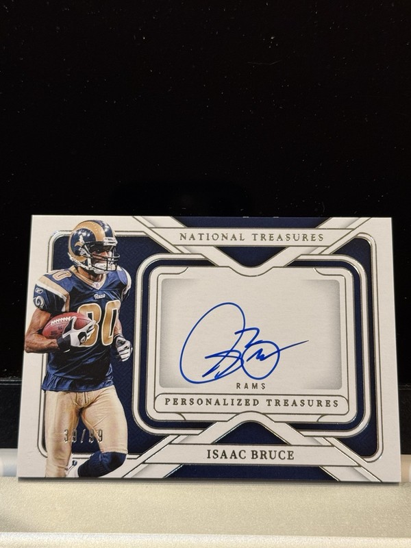 2024 National Treasures ISAAC BRUCE AUTO /99 Personalized Treasures PT-IB