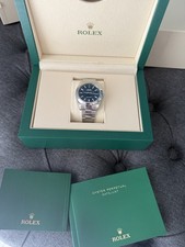 Rolex Datejust 41 126300 Blue Dial Smooth Bezel 2021 Box & Papers Full Set