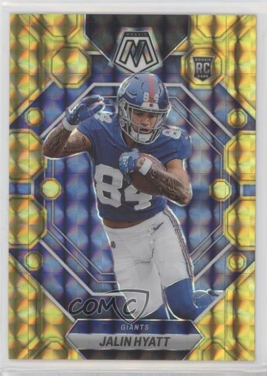 2023 Panini Mosaic Rookies Reactive Yellow Mosaic Prizm Jalin Hyatt #329 16ur