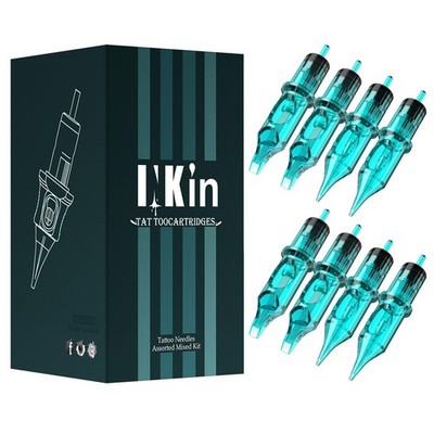 Tattoo Cartridge Needles 50Pcs Assorted Mixed Size Curved/Round Magnum #12 St...