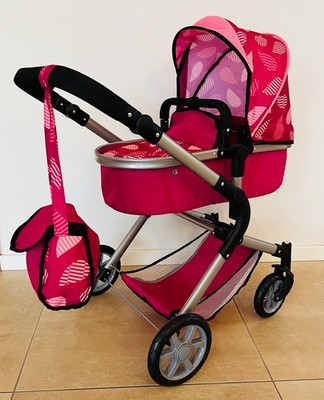 Bayer Design 18147AA City Neo Puppenwagen mit Wickeltasche und Einkaufskorb