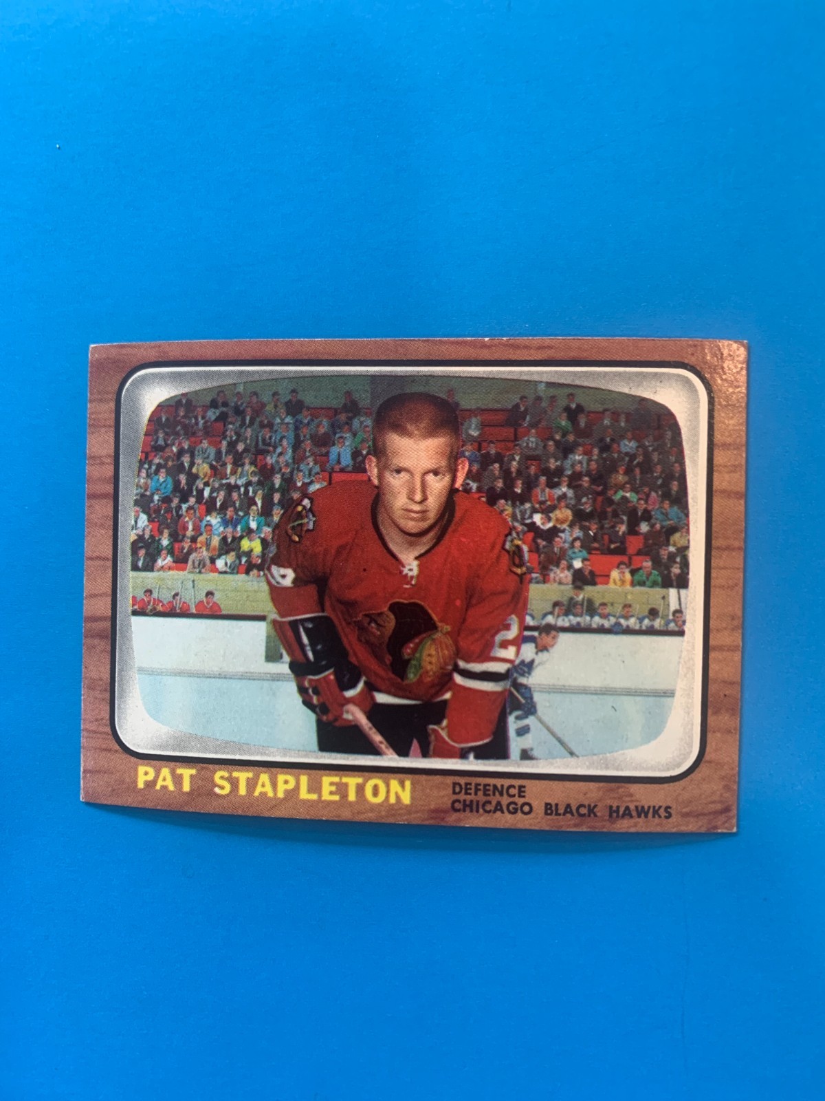 66/67 Topps #57 Pat Stapleton Chicago Black Hawks NM | eBay