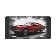 1969 Ford Mustang Mach 1 License Vanity Plate