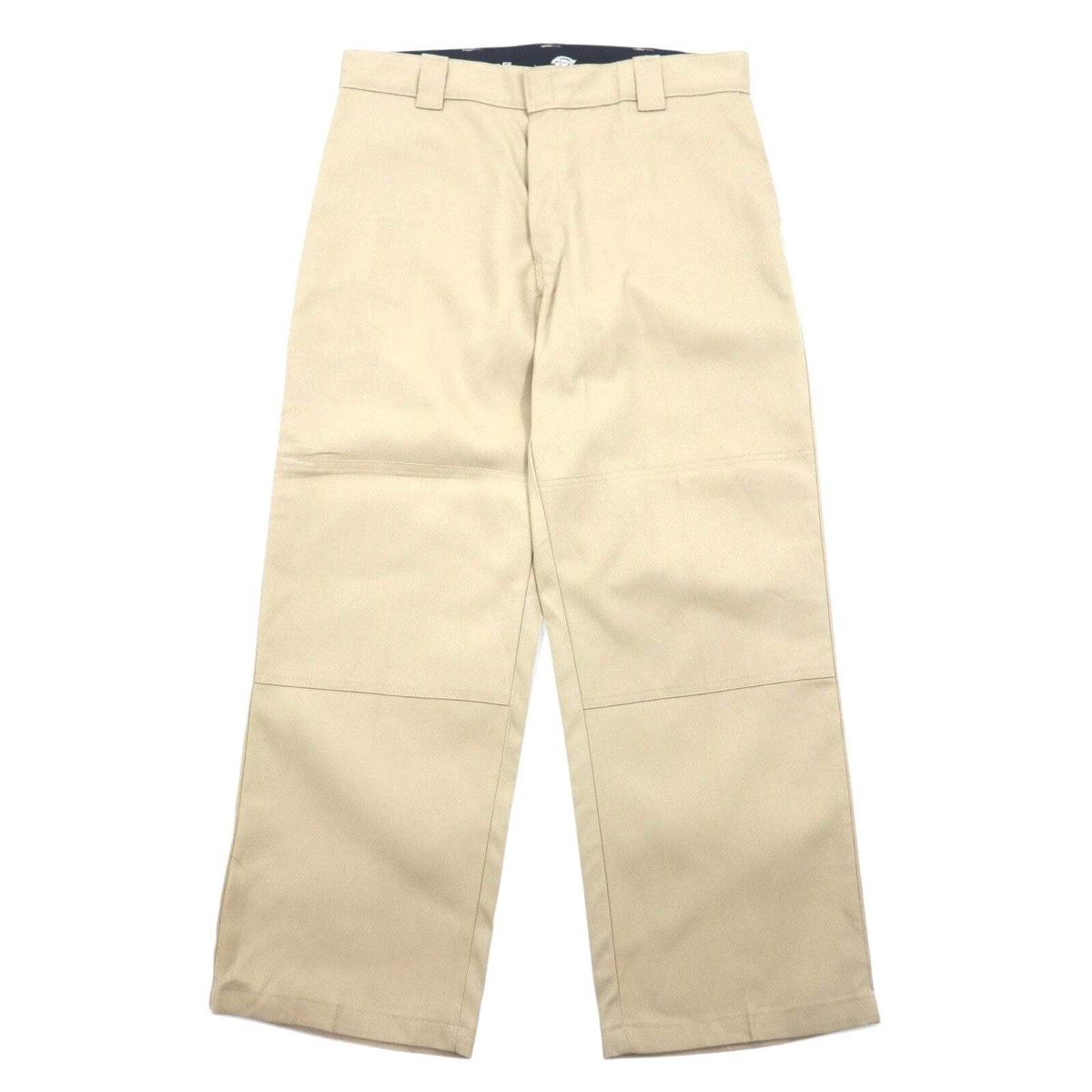 Dickies FLEX Double Knee Work Pants 36 Beige Cotton LOOSE FIT