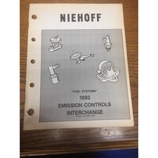 Vintage 1992 Niehoff Emission Controls Interchange Catalog