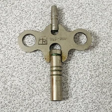 Antique West Germany 79 281! ? HR Open Barrel Mantel Clock Skeleton Key