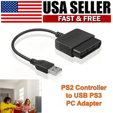 PS2 to PS3 Converter Cable USB Game Controller Adaptor for Sony PlayStation 2 3