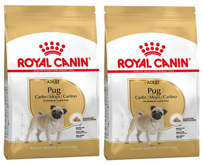 Royal Canin Pug Adult Trockenfutter Hund 2x3kg Rassefutter für Mops