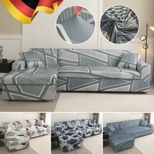 Stretch Sofa Schonbezüge Sofahusse für 3 Sitzer + 3 Sitzer L-Form Ecksofa