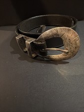 Vintage Navajo Sterling Silver 4 Piece Buckle Belt Size: 38