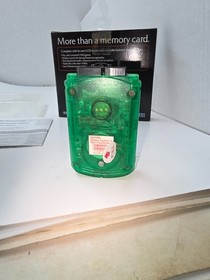 Sega Dreamcast Clear Green VMU OEM Visual Memory Unit Works NEW Battery's #A10