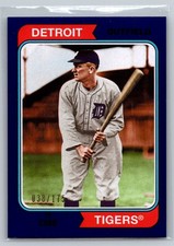 2020 Topps Archives - 1974 Topps Ty Cobb #136 Purple /175 Detroit Tigers
