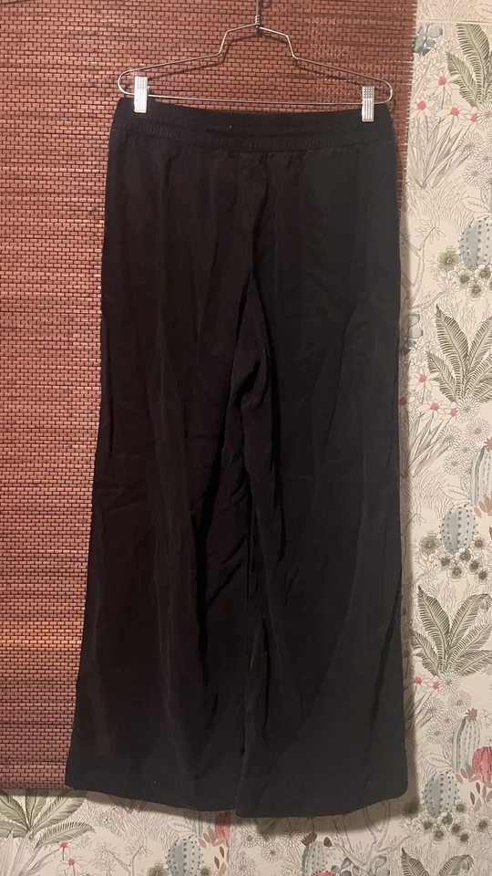 EVERLANE Women’s Black The Satin Pull-on Pant Sz L - Image 3 of 4
