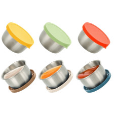 6pcs 40ML Salad Dressing Container Salad Dipping Cups  Kitchen