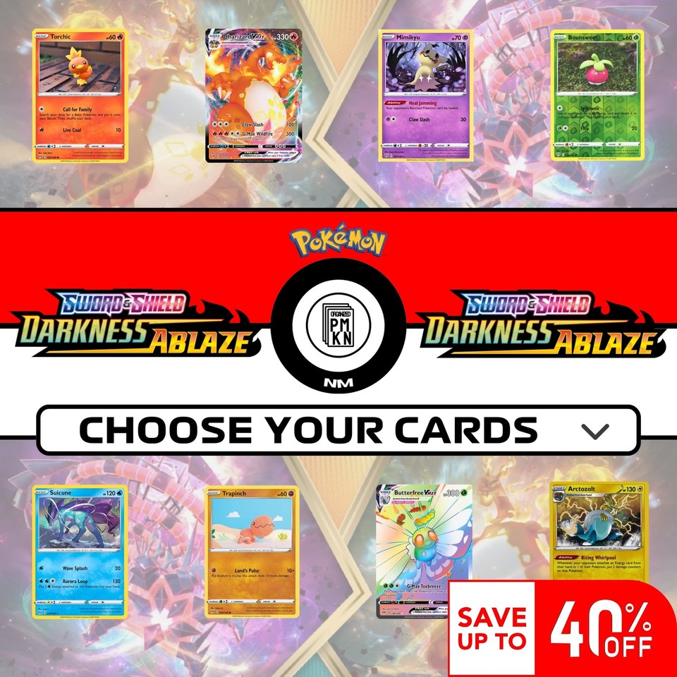 2020 Pokemon Darkness Ablaze Set: Choose Your Card!