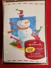 Hallmark “15 Cards 15 Envelopes” Christmas Boxed Cards Sealed New Special Value
