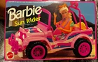 Vtg Barbie Sun Rider Car Pink Jeep Never Used  In Original Box Mattel #7285