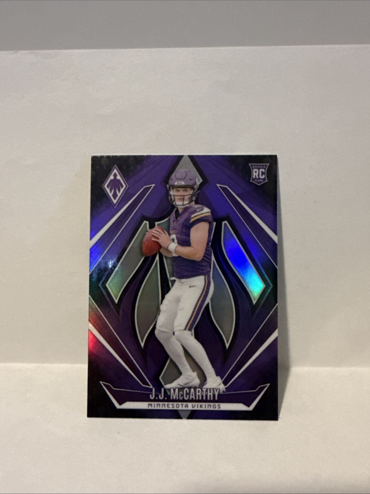 2024 Panini Phoenix - Rookies J.J. McCarthy #185 Purple (RC)