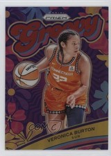 2024 Panini Prizm WNBA Groovy Red Prizm 32/99 Veronica Burton #11 1cc7