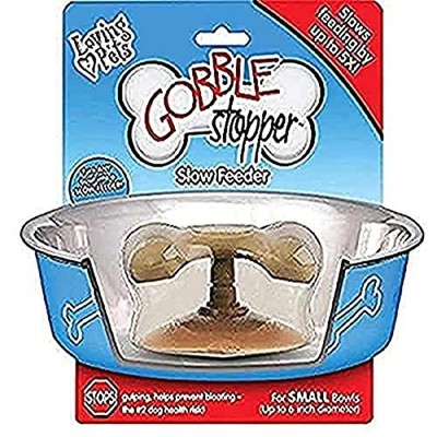 Loving Pets Gobble Stopper Slow Feeder, Neutral, Small (Pack Small, Neutral