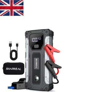 Versatile 12V Jump Starter Power Bank with 10 Safety Protections Included