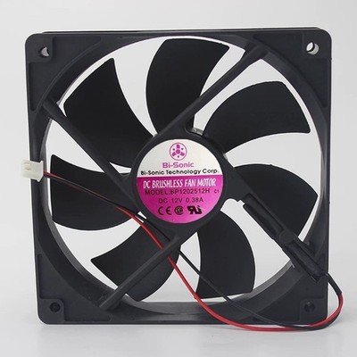 New Bi-Sonic BP1202512H 12V 0.38A 2-wire Cooling Fan #zc