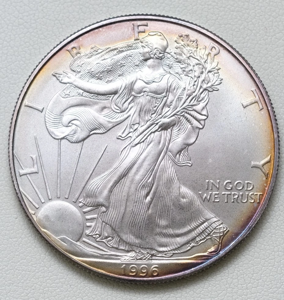 American Eagle 1oz プルーフシルバー 1996 1996 PROOF American Silver Eagle with Box & COA
