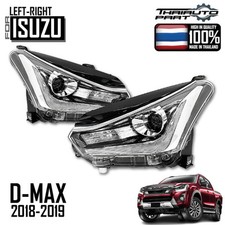 Head Lamp Front Light Projector Pair LR Trime...
