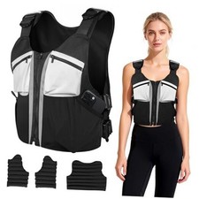 Weighted Vest,12lb Weight Vest with Reflective Stripe, Strength training