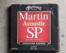 NEW Martin Acoustic SP Phosphor Bronze Light Guitar Strings 12-54