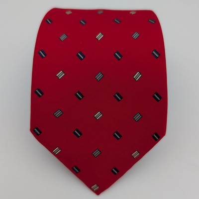 Vintage Unique VITTORIO REX Skinny Designer Tie, Made in Italy of 100% Pure Silk