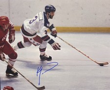 Ken MORROW Signed 8x10 Photo!! TEAM USA SUPERSTAR! “Miracle On Ice”  W/COA