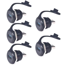 5PCS USB3.0 Adapter, USB-A Male to Female Converter Extender Connector, USB P...