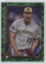 2025 Topps Series 1 Spring Training Green Foilboard /99 Trevor Megill #28 08vx