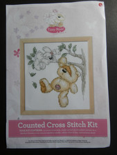Fizzy Moon Counted cross stitch kit Tree Top Friends  Bear Rabbit