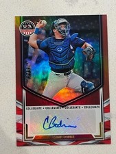 CADEN BODINE 2025 Panini USA Baseball Stars & Stripes RED Auto #'d 68/99