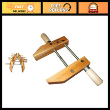 10" Wood Hand Screw Clamp - USA Made, Hard Maple Jaw, Durable & Adjustable
