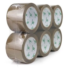 BOMEI PACK Brown Packing Tape 3 inch Wide, Heavy Duty Brown Packing Tape Refi...