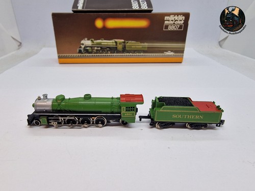 Märklin Spur Z 8807 US-Dampflok Southern Pacific defekt in OVP M138 | Condition: Als Ersatzteil / defekt